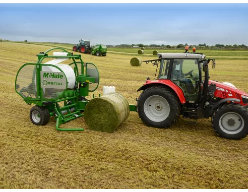 Enrubanneuse à Balles Rondes à Double Extenseur Orbital