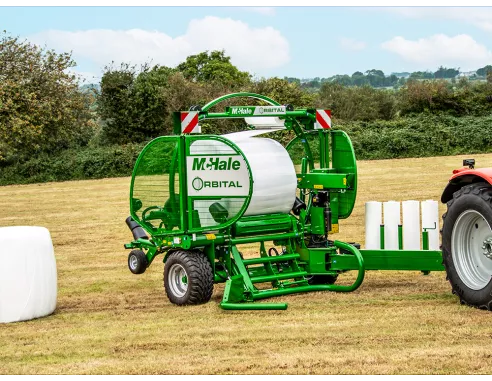 Enrubanneuse à Balles Rondes à Double Extenseur Orbital