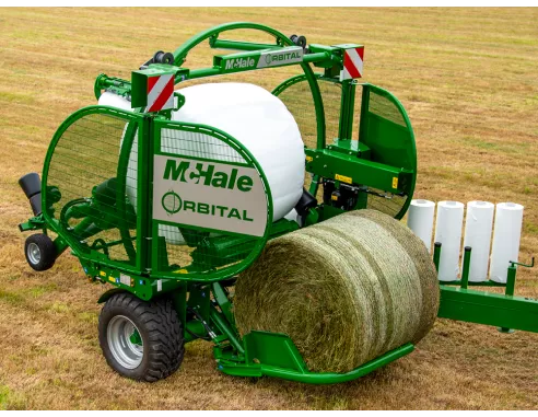 Enrubanneuse à Balles Rondes à Double Extenseur Orbital