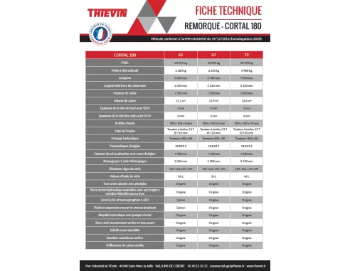 Remorque agricole CORTAL