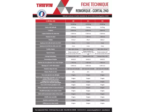 Remorque agricole CORTAL